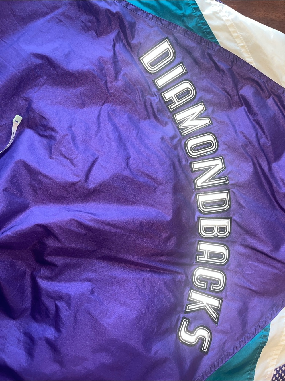 Vintage Arizona diamondbacks jacket windbreaker purple mlb baseball - Picture 6 of 7